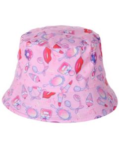 Wholesale childrens sun hats bucket hats fisherman hats for kids or very small headed people.  Fashionable girls sun hats in fast selling designs,pink makeup design