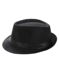 Wholesale trilby hats black trilby hat.  These black trilby hats are ideal sun hats also they are very fast selling and make great festival hats festival wear accessories.