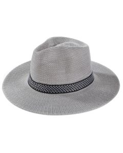 Wholesale fedora hat, grey fedora hat ideal sun hat or festival hat these fedora hats are decorated with a belt decor and make a fast selling festival wear accessory