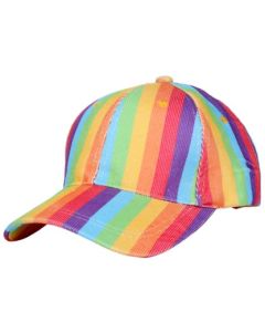 Wholesale gay pride corduroy baseball cap high quality.  These gay pride corduroy baseball caps are also available in transgender, bisexual and lesbian pride