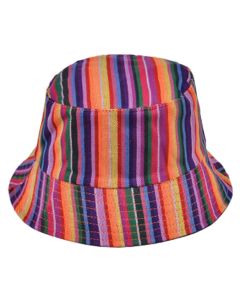 Wholesale hippy bucket hat in multi colours.  These sun hats are fast sellers and ideal rave hats, fisherman hats, festival hats or dance hats.  Great selling sun hats.