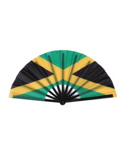 Jamaican Flag Print Cracking Fan