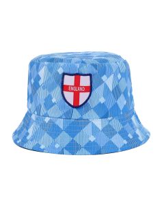 Wholesale blue retro England bucket hat.  These England hats are fast selling sunhats and actually there are hundreds of wholesale bucket hats to choose from