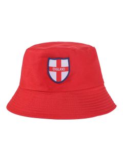 Wholesale red England bucket hat.  These England hats are fast selling sunhats and there are hundreds of wholesale bucket hats to choose from