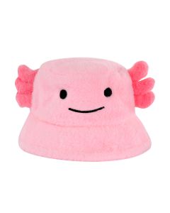 Wholesale Pink Fluffy Axolotl Bucket Hat.