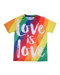 Wholesale Gay Pride T Shirt with Love Is Love Design.