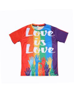 Wholesale Gay Pride T shirt with hands print design