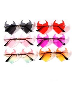 Wholesale Laser Cut Sunglasses Devil Heart Design