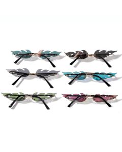 Wholesale Laser Cut Sunglasses Mixed Flame Design