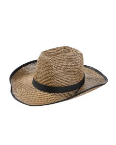 Wholesae straw cowboy hats.  These popular wholesale cowboy hats are fast selling and popular with room for a good mark up.