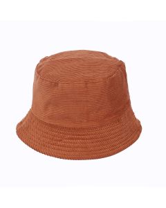 Wholesale brown corduroy bucket hats. These wholesale corduroy bucket hats are foldable, washable and functionable wholesale sun hats.