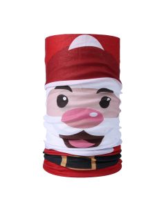 Christmas Snood Type Face Mask With Santa MS27