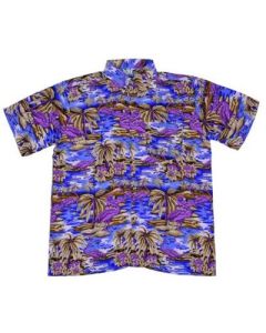Purple Flamingo Hawaiian Shirt