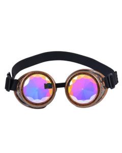 Kaleidoscope Steampunk Goggles Brass