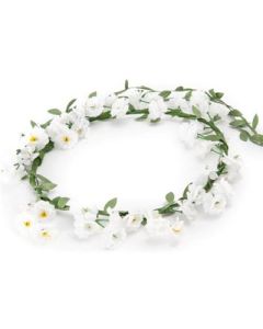 White cluster flower garland