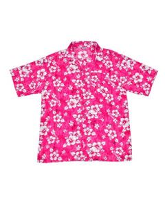 Floral Hawaiian Shirt Pink