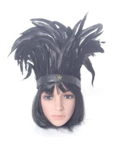 Feather headdress black