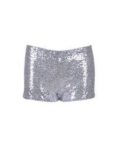 Silver Sequin Hotpants