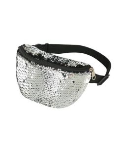 Silver Sequin Bum Bag