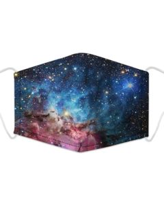 Galaxy Print 3 Layer, Adjustable Face Mask With Free Filters and Adjustable Packaging.
