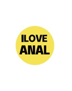 Wholesale I LOVE ANAL Plastic Badge