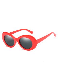 Wholesale red framed clout sunglasses. These wholesale sunglasses are also available in white and black.  They are particularly fast selling wholesale sunglasses.