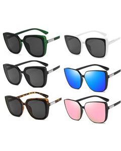 Wholesale ladies sunglasses with mixed colour lenses.  These wholesale sunglasses are great festival wear accessories and fast sellers..