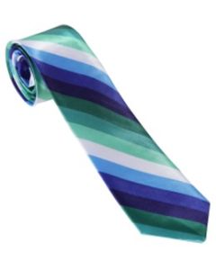 Wholesale MLM pride necktie in transgender colours.  Also available rainbow pride necktie, lesbian necktie, bisexual necktie non binary necktie and transgender.