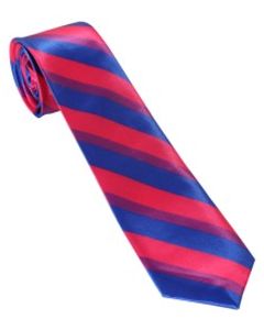 Wholesale bisexual pride necktie in rainbow colours.  Also available rainbow pride necktie, lesbian neck ie, transgender necktie non binary neck tie and MLM necktie.