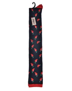 Wholesale festival welly socks, chilli print welly socks.  Over the knee socks are great sellers for festivals as they make great festival wear accessories.