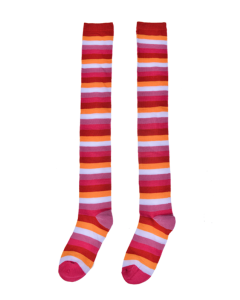 Wholesale lesbian pride welly socks over the knee socks