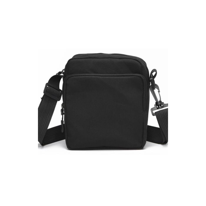 Plain black messenger bag on sale