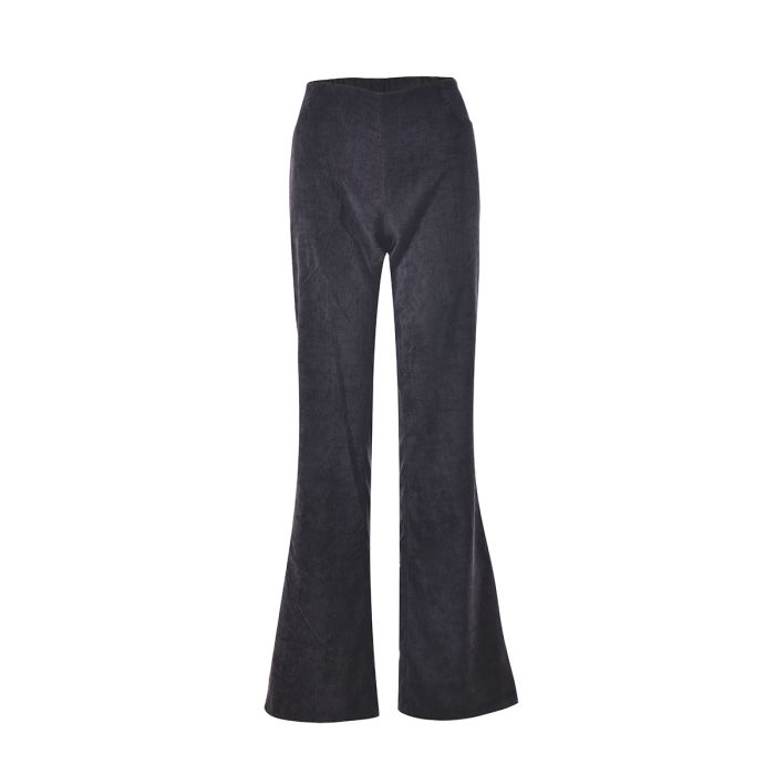 Wholesale black corduroy flared trousers flares