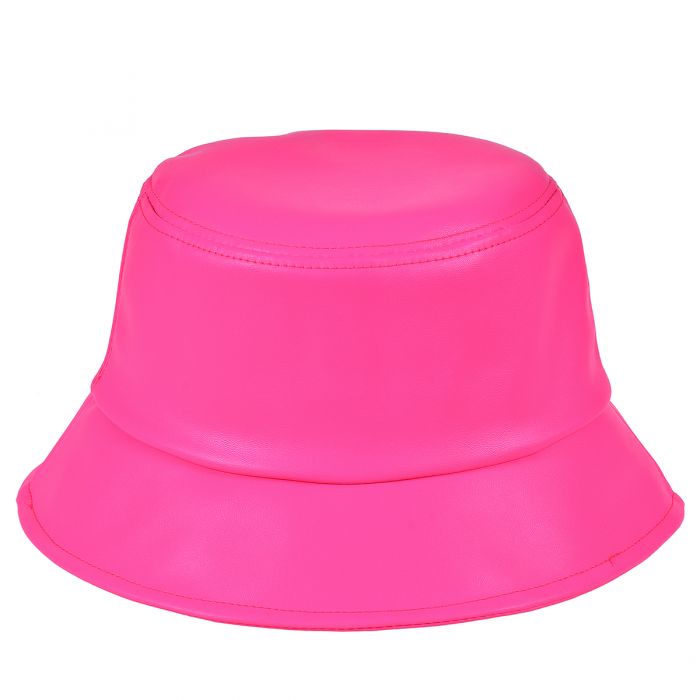 plain pink bucket hat